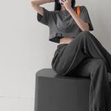大人カジュアル今夏トレンドの半袖クロップドTシャツ。イチオシ夏服ショート丈T。 | maison de LATIR | 詳細画像10 