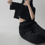 大人カジュアル今夏トレンドの半袖クロップドTシャツ。イチオシ夏服ショート丈T。 | maison de LATIR | 詳細画像8 