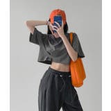 大人カジュアル今夏トレンドの半袖クロップドTシャツ。イチオシ夏服ショート丈T。 | maison de LATIR | 詳細画像9 