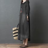 ブラック | ワンピース ワンピース 長袖 | maison de LATIR