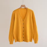 イエロー | カーディガン ニット シンプル | maison de LATIR