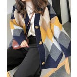 カーディガン アーガイル ダイヤ | maison de LATIR | 詳細画像10 