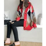 カーディガン アーガイル ダイヤ | maison de LATIR | 詳細画像5 