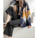 カーディガン アーガイル ダイヤ | maison de LATIR | 詳細画像9 