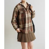 ゆったり裏起毛ビッグシャツジャケット チェック柄ブルゾン 柔らかく肌触りの良い | maison de LATIR | 詳細画像6 