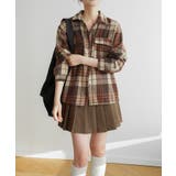 ゆったり裏起毛ビッグシャツジャケット チェック柄ブルゾン 柔らかく肌触りの良い | maison de LATIR | 詳細画像11 