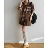 ゆったり裏起毛ビッグシャツジャケット チェック柄ブルゾン 柔らかく肌触りの良い | maison de LATIR | 詳細画像12 