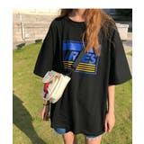 夏服メンズライクなサイズ感が可愛いオーバーサイズロゴT 二の腕も日差しもさりげな… | maison de LATIR | 詳細画像8 
