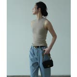 ハイネックリブニットノースリーブカットソー カジュアル 普段着 | maison de LATIR | 詳細画像16