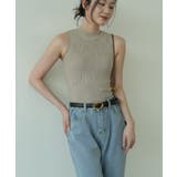 ハイネックリブニットノースリーブカットソー カジュアル 普段着 | maison de LATIR | 詳細画像17