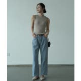 ハイネックリブニットノースリーブカットソー カジュアル 普段着 | maison de LATIR | 詳細画像23