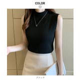 ハイネックリブニットノースリーブカットソー カジュアル 普段着 | maison de LATIR | 詳細画像47