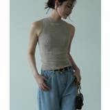 ハイネックリブニットノースリーブカットソー カジュアル 普段着 | maison de LATIR | 詳細画像8
