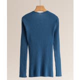 スリムシルエットニットセーター Uネック 薄手 | maison de LATIR | 詳細画像13 