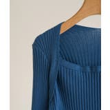 スリムシルエットニットセーター Uネック 薄手 | maison de LATIR | 詳細画像15 