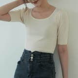 ベージュ | 一枚で大人可愛い雰囲気に仕上げてくれるニット 可愛い 女性らしい | maison de LATIR