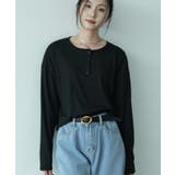 カジュアルな着回しに重宝するヘンリーネックカットソー シンプル 可愛い | maison de LATIR | 詳細画像6
