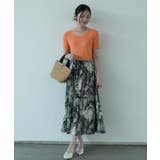 すっきりしたシルエットが女性らしいVネックサマーニット 冬 半袖 | maison de LATIR | 詳細画像12 