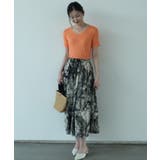 すっきりしたシルエットが女性らしいVネックサマーニット 冬 半袖 | maison de LATIR | 詳細画像18 