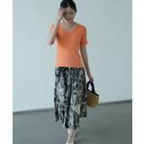 すっきりしたシルエットが女性らしいVネックサマーニット 冬 半袖 | maison de LATIR | 詳細画像21 