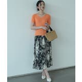 すっきりしたシルエットが女性らしいVネックサマーニット 冬 半袖 | maison de LATIR | 詳細画像22 