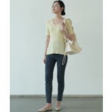 すっきりしたシルエットが女性らしいVネックサマーニット 冬 半袖 | maison de LATIR | 詳細画像39 