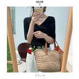 すっきりしたシルエットが女性らしいVネックサマーニット 冬 半袖 | maison de LATIR | 詳細画像55 