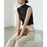 リブデザインが上品な夏服。ボトルネックノースリーブでイージーケアだからデイリーに… | maison de LATIR | 詳細画像29