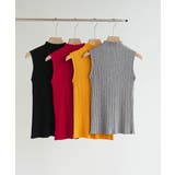 リブデザインが上品な夏服。ボトルネックノースリーブでイージーケアだからデイリーに… | maison de LATIR | 詳細画像44