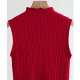 リブデザインが上品な夏服。ボトルネックノースリーブでイージーケアだからデイリーに… | maison de LATIR | 詳細画像62
