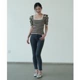 さりげないデザインがこなれ感を出してくれるニット スクエアネック シャーリングス… | maison de LATIR | 詳細画像16 