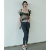 さりげないデザインがこなれ感を出してくれるニット スクエアネック シャーリングス… | maison de LATIR | 詳細画像23 