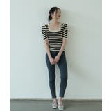 さりげないデザインがこなれ感を出してくれるニット スクエアネック シャーリングス… | maison de LATIR | 詳細画像25 