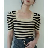 さりげないデザインがこなれ感を出してくれるニット スクエアネック シャーリングス… | maison de LATIR | 詳細画像27 