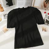 さりげないデザインがこなれ感を出してくれるニット スクエアネック シャーリングス… | maison de LATIR | 詳細画像33 