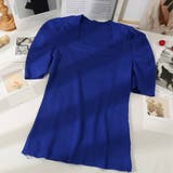 さりげないデザインがこなれ感を出してくれるニット スクエアネック シャーリングス… | maison de LATIR | 詳細画像35 