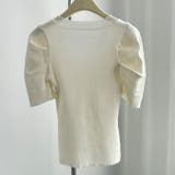 さりげないデザインがこなれ感を出してくれるニット スクエアネック シャーリングス… | maison de LATIR | 詳細画像49 