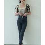 さりげないデザインがこなれ感を出してくれるニット スクエアネック シャーリングス… | maison de LATIR | 詳細画像8 