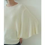 7分袖フリルサマーニット リブニット トップス | maison de LATIR | 詳細画像27 