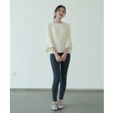 7分袖フリルサマーニット リブニット トップス | maison de LATIR | 詳細画像7 