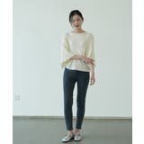 7分袖フリルサマーニット リブニット トップス | maison de LATIR | 詳細画像8 