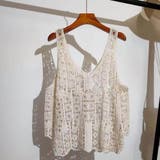 春夏に映えるクロシェレースビスチェのレイヤードトップス 透かし編みデザイン | maison de LATIR | 詳細画像23