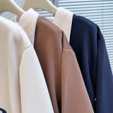 バイカラーが映える配色ハーフジップロゴトレーナー。 | maison de LATIR | 詳細画像32