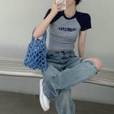 バイカラーショート丈Tシャツ Tシャツ ショート丈 | maison de LATIR | 詳細画像10