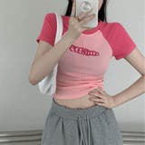バイカラーショート丈Tシャツ Tシャツ ショート丈 | maison de LATIR | 詳細画像16