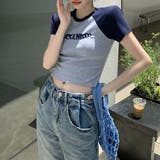 バイカラーショート丈Tシャツ Tシャツ ショート丈 | maison de LATIR | 詳細画像8