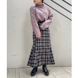 ネイビー柄 | クラシカルハイウエストスカート | MAJESTIC LEGON 