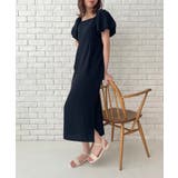 ブラック | バルーンスリーブIラインワンピース | MAJESTIC LEGON 