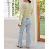 美脚フレアデニムパンツ | MAJESTIC LEGON  | 詳細画像17 