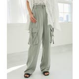 カーキグリーン | サテンカーゴパンツ | MAJESTIC LEGON 